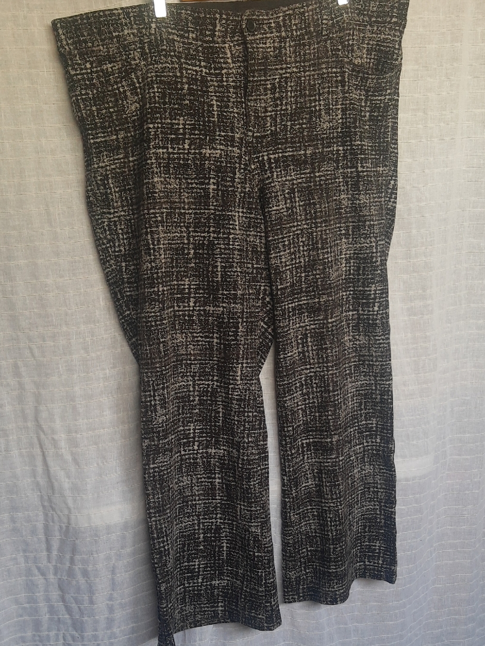 torrid Black & White Knit Boot Cut Pants